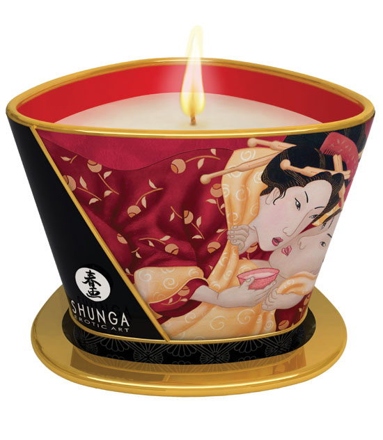 Massage Candle - Strawberry 170ml - Shunga®