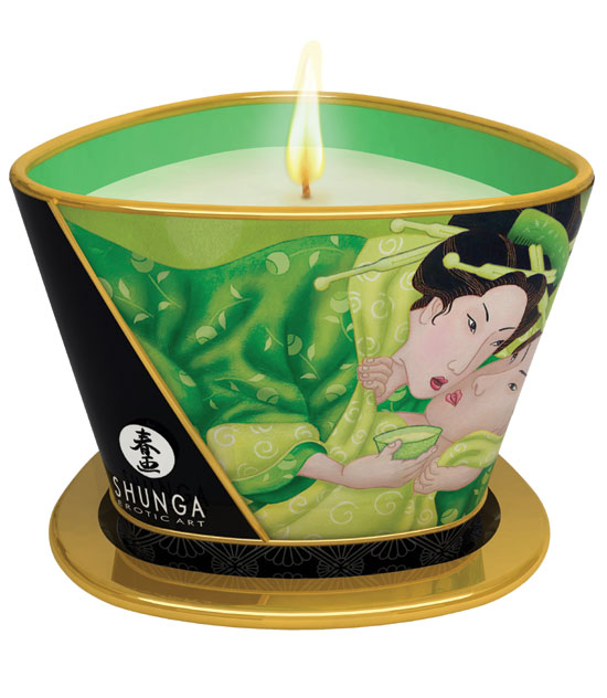 Vela Masaje Té Verde 170ml - Shunga®