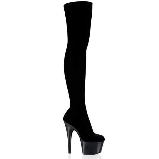 Botas de terciopelo XL - Negro