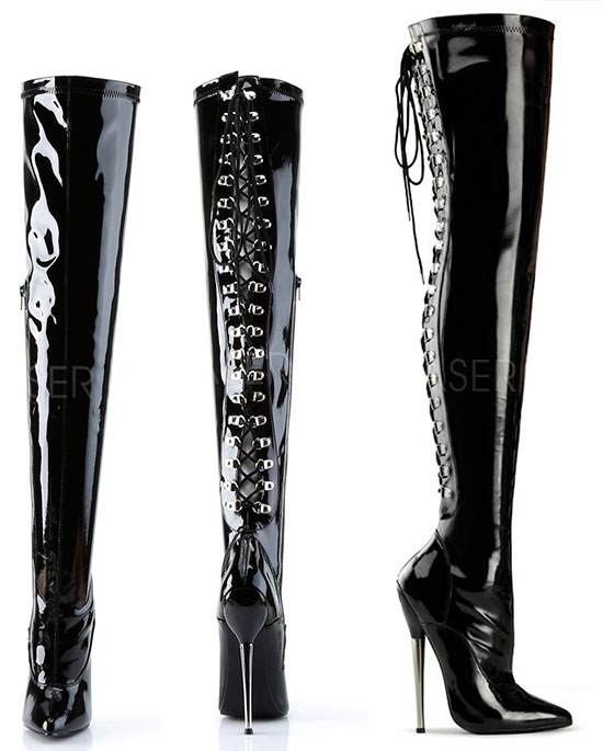 Botas XL Tacão Fino - Negro