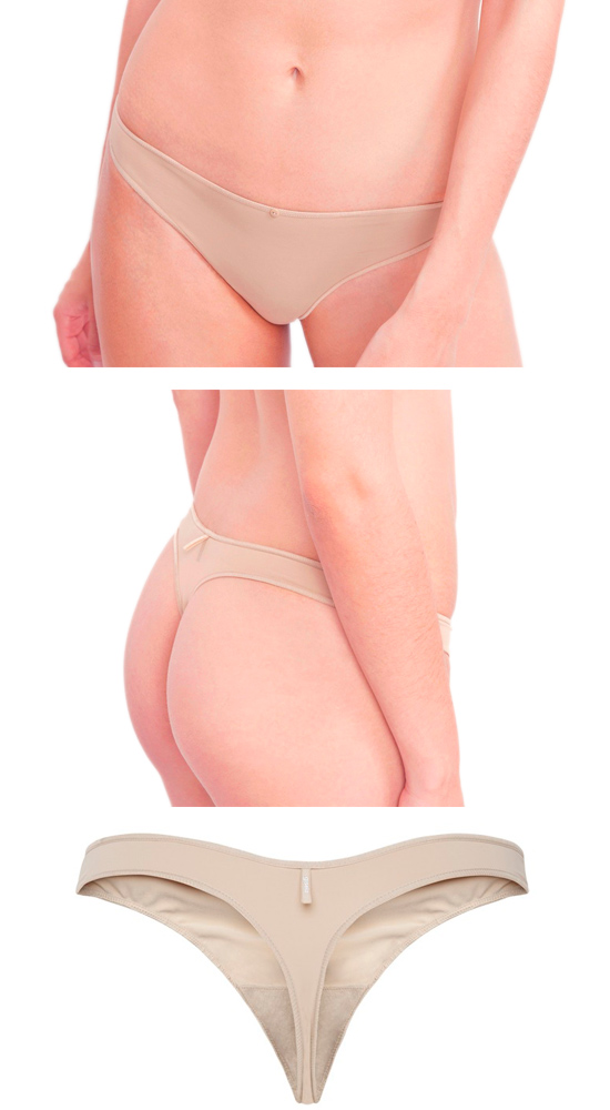 Pack 2 Basic Thongs - Beige