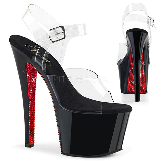 Platform Sandals - Sparkling Red