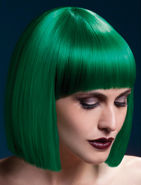 Peluca Lola Verde - Alta Calidad