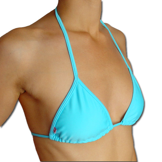 Brazilian Medium Bikini Top - Blue